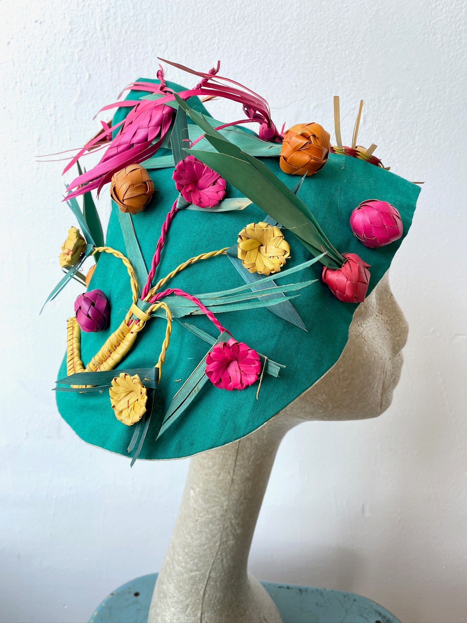 1940’s Kooky Green Beach Hat