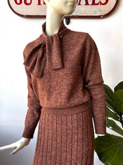 1970’s Marled Brown Sweater Set