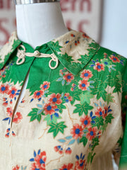 1920’s Silk Pongee Pajama Set