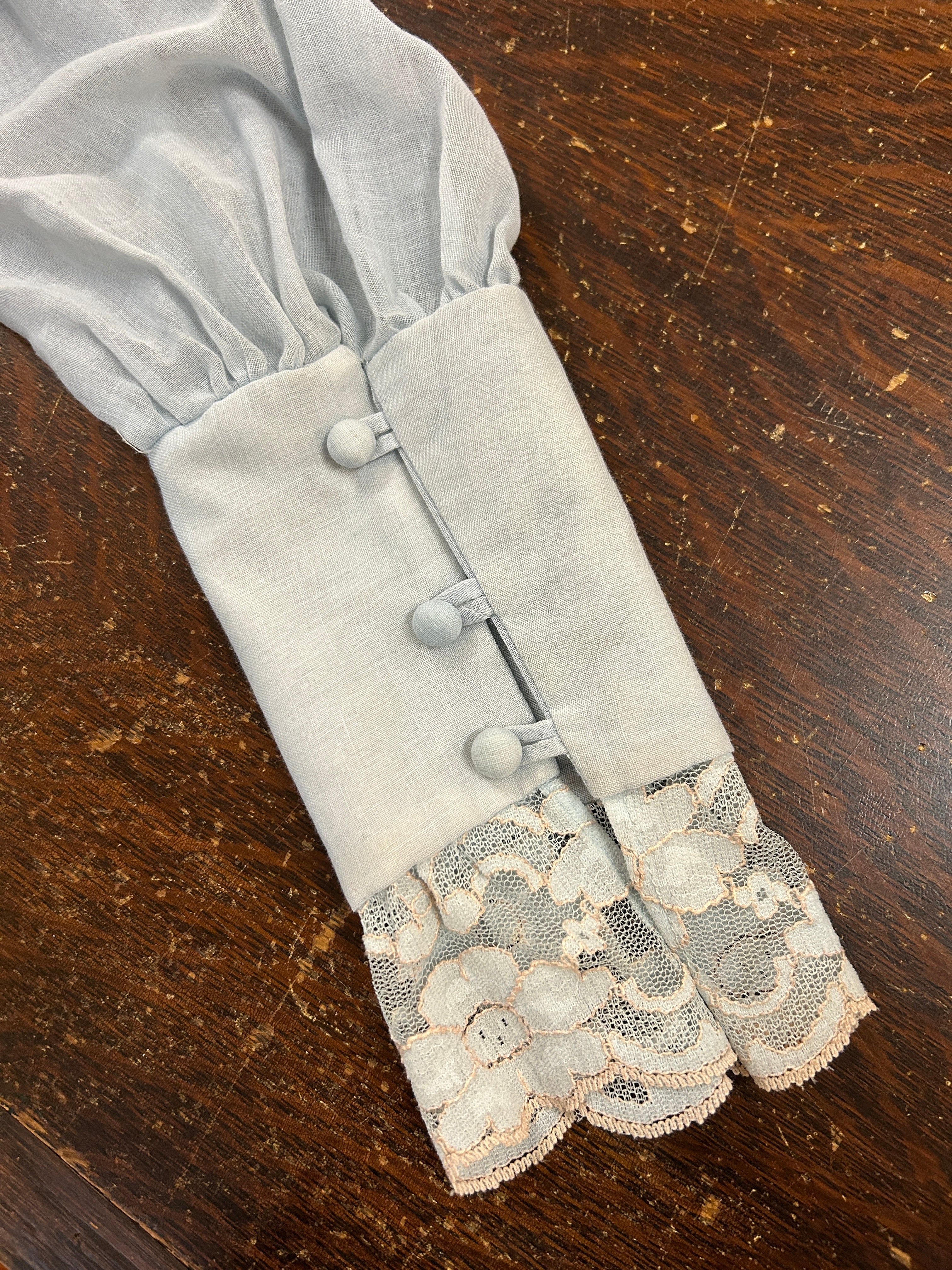 1970’s Pale Blue Gunne Sax Maxi Dress