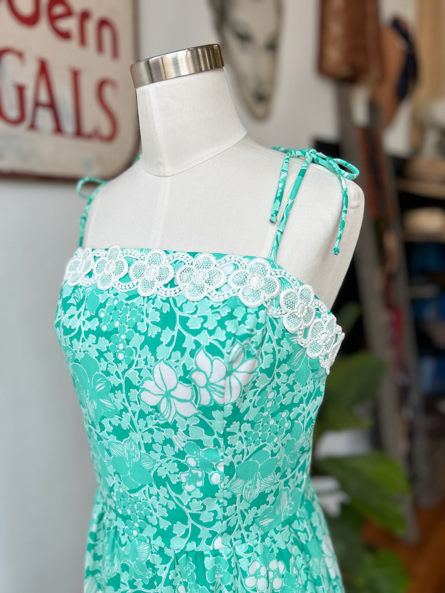 Green Print Lilly Pulitzer Sundress