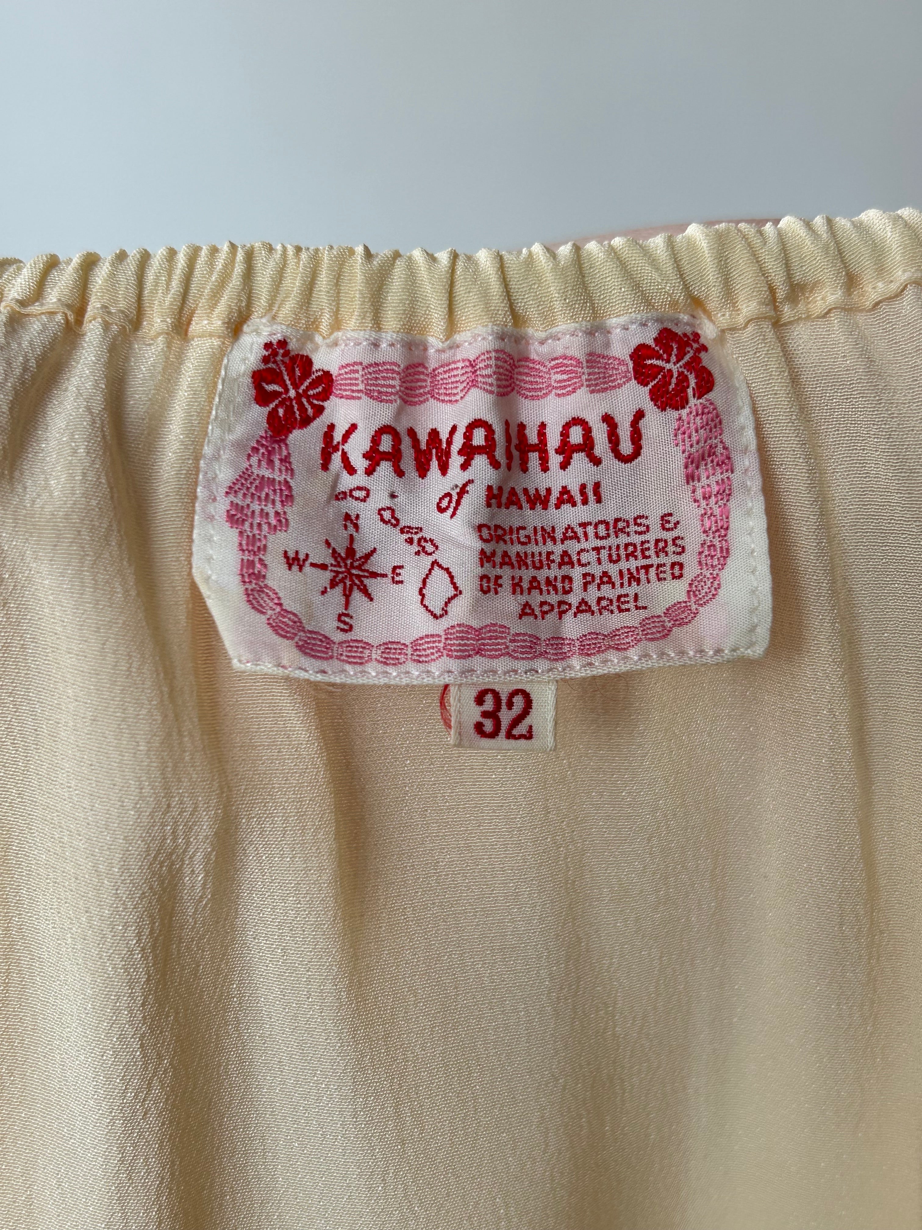 1940’s Rayon Handpainted Blouse