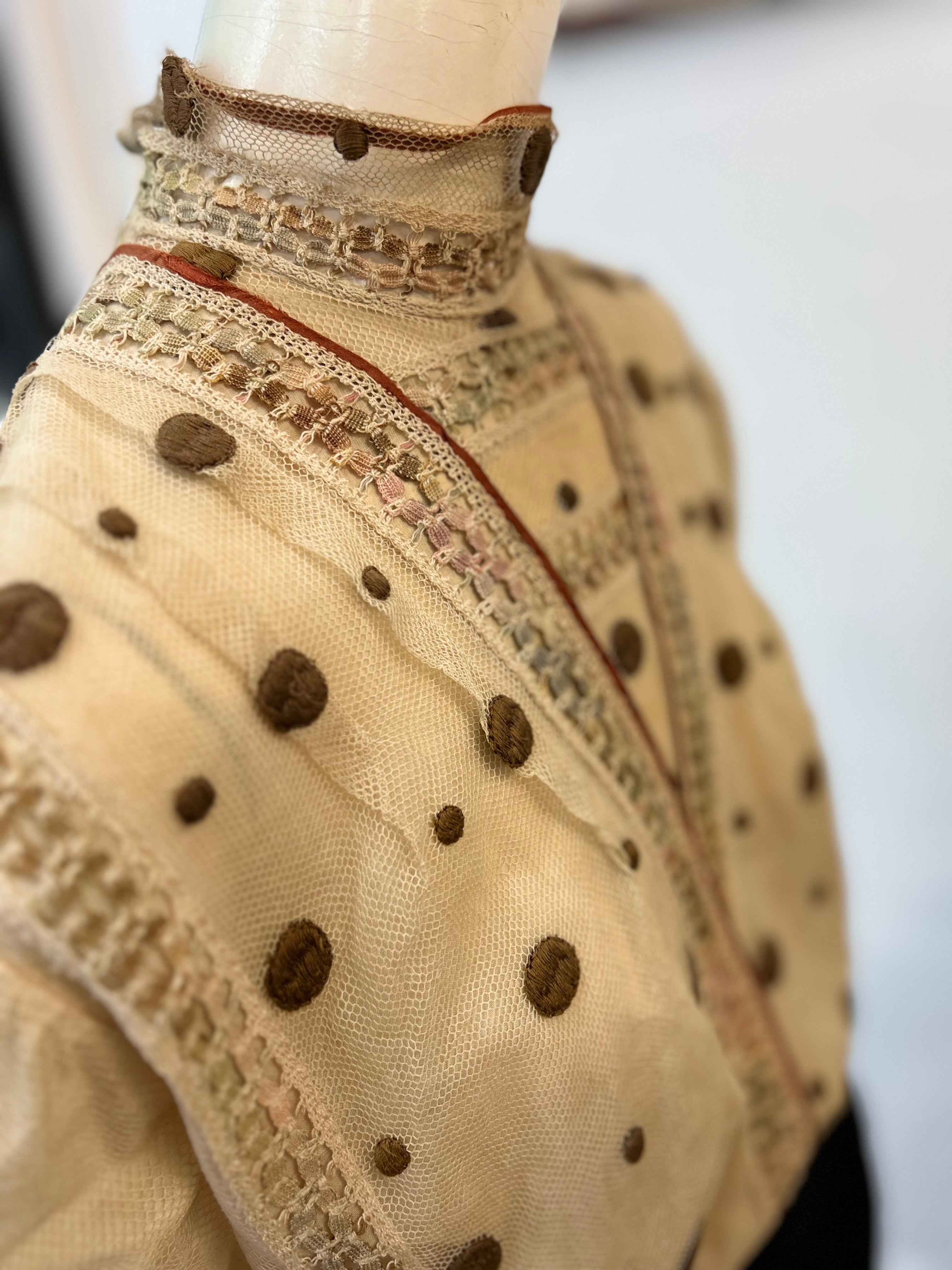 Victorian Polka Dot Top