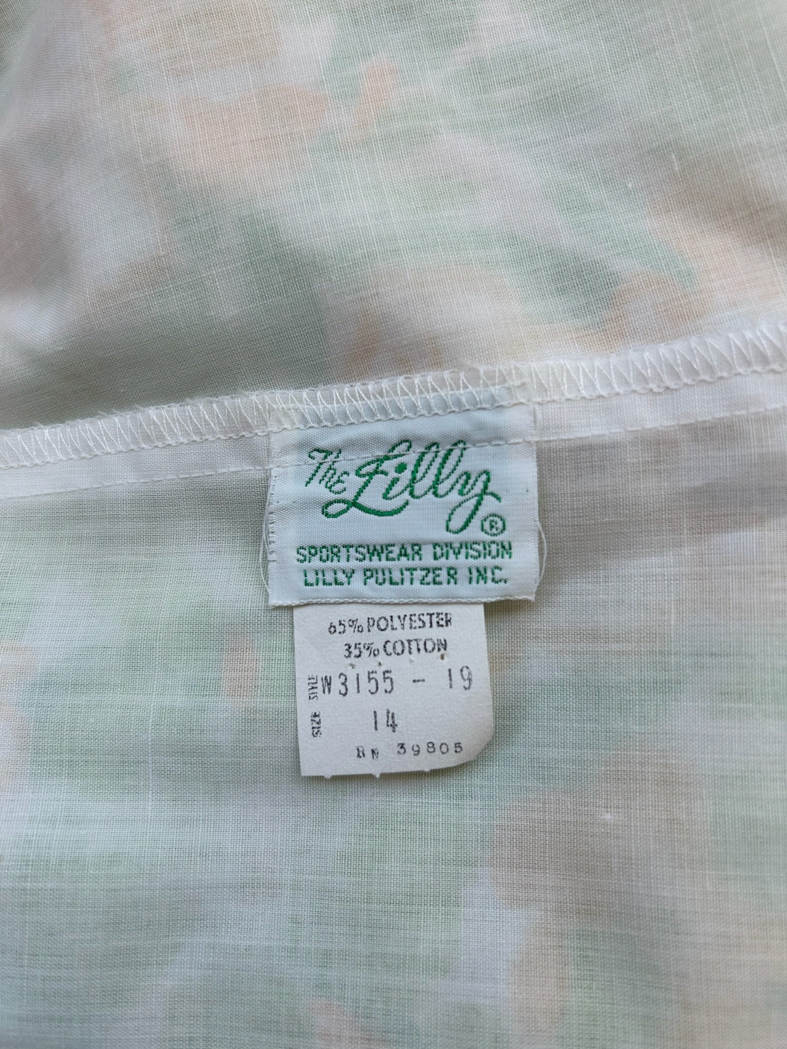 1980’s Gold & Green Lilly Pulitzer Skirt