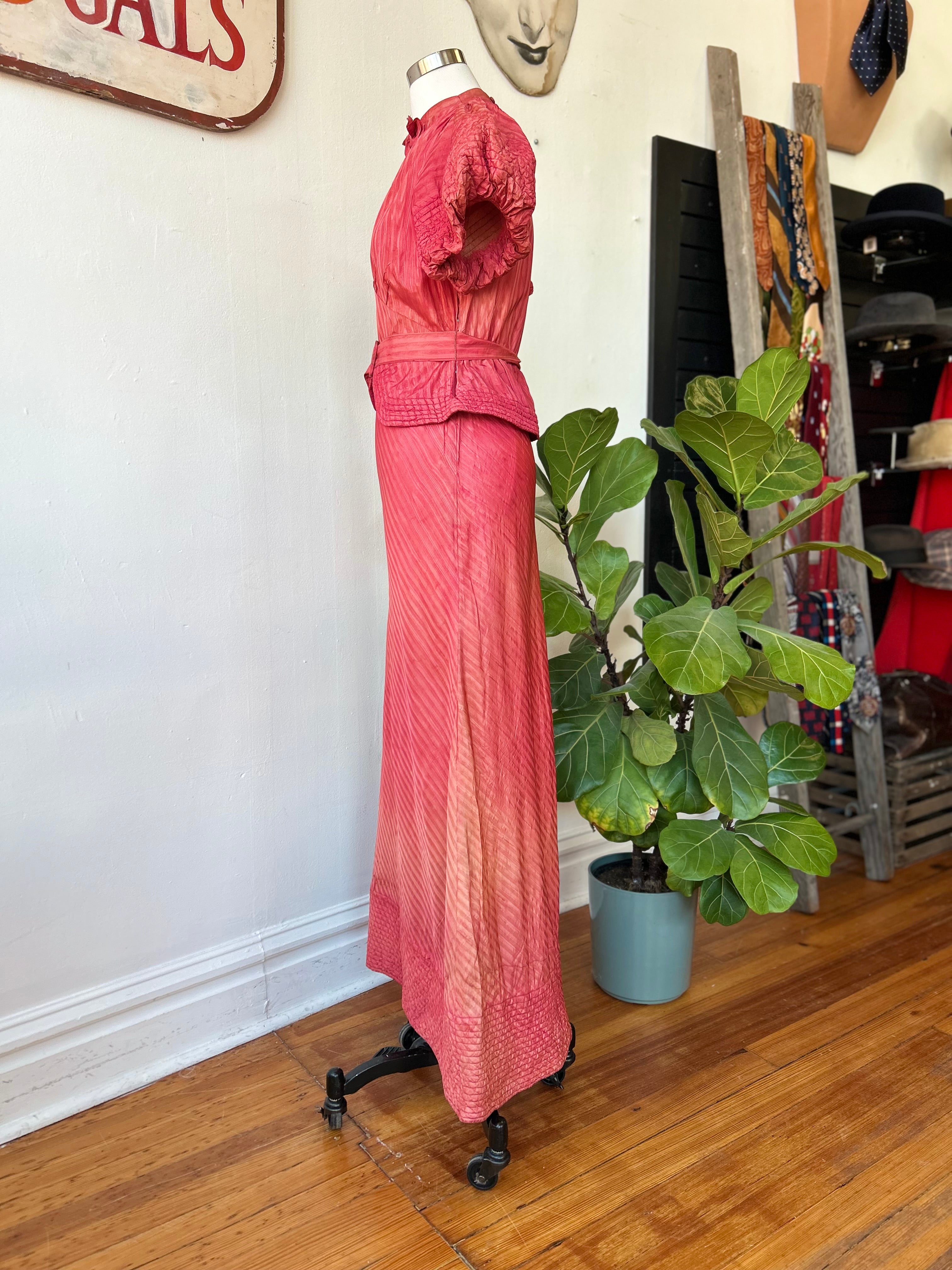Stunning Rose 1930’s Gown/LoungingDress