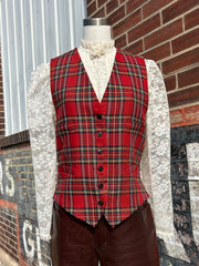 Plaid Banana Republic Vest