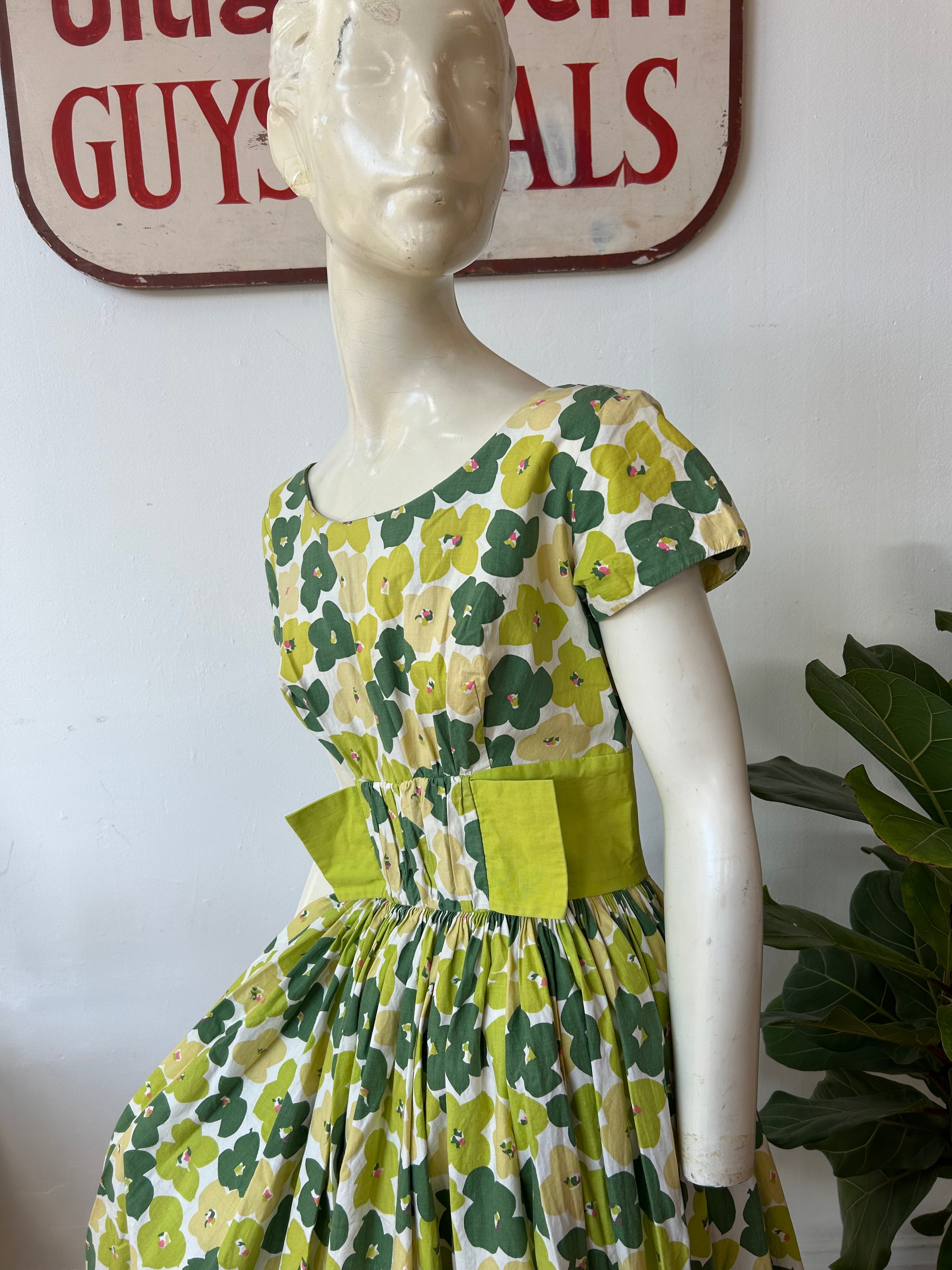 Spring Floral Print Dress