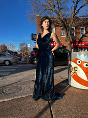 1930’s Blue Velvet Gown