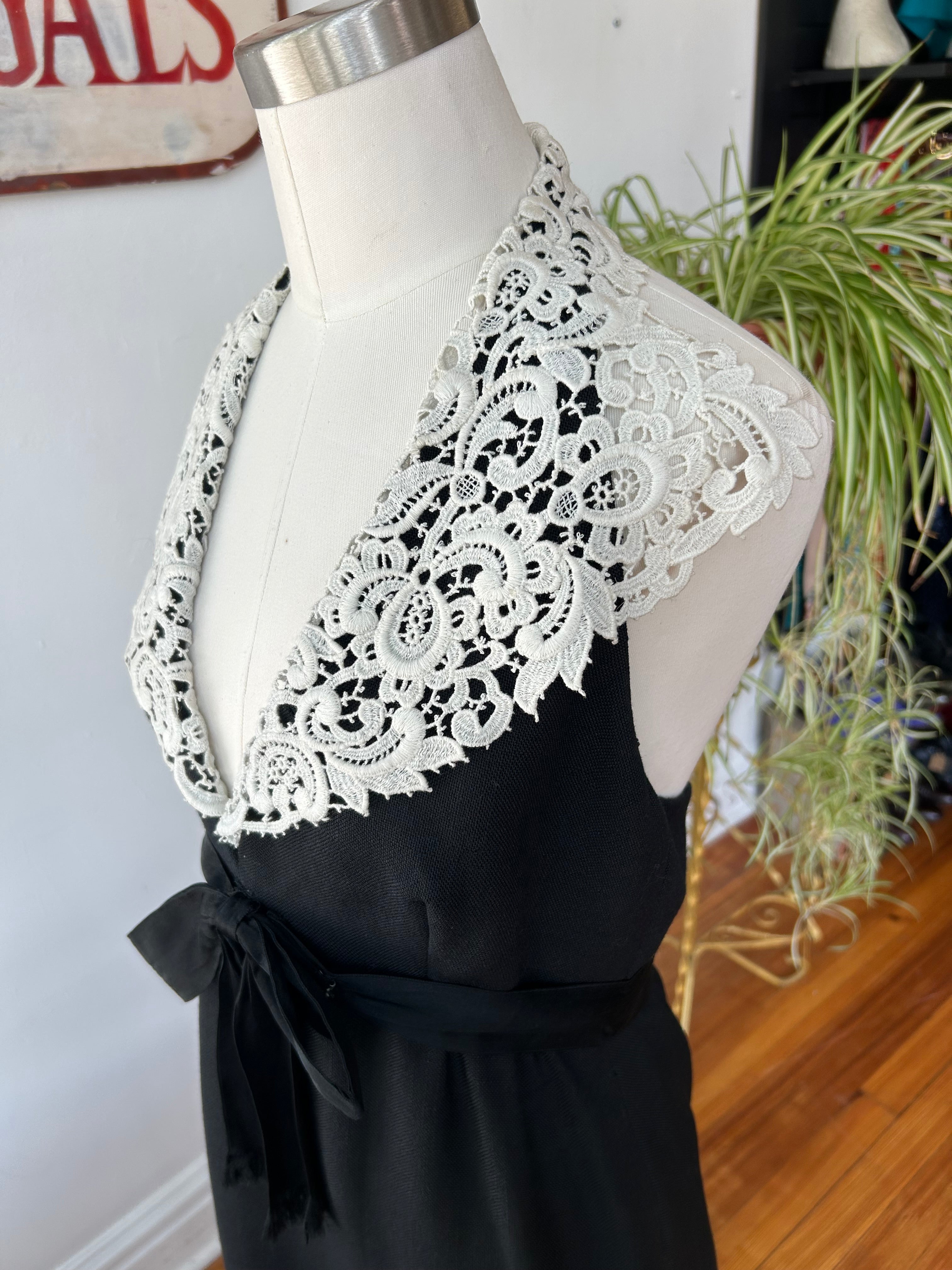 1970’s Mollie Parnis Halter Maxi Dress
