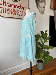60’s 70’s Blue Butterfly Print Lilly Pulitzer Dress