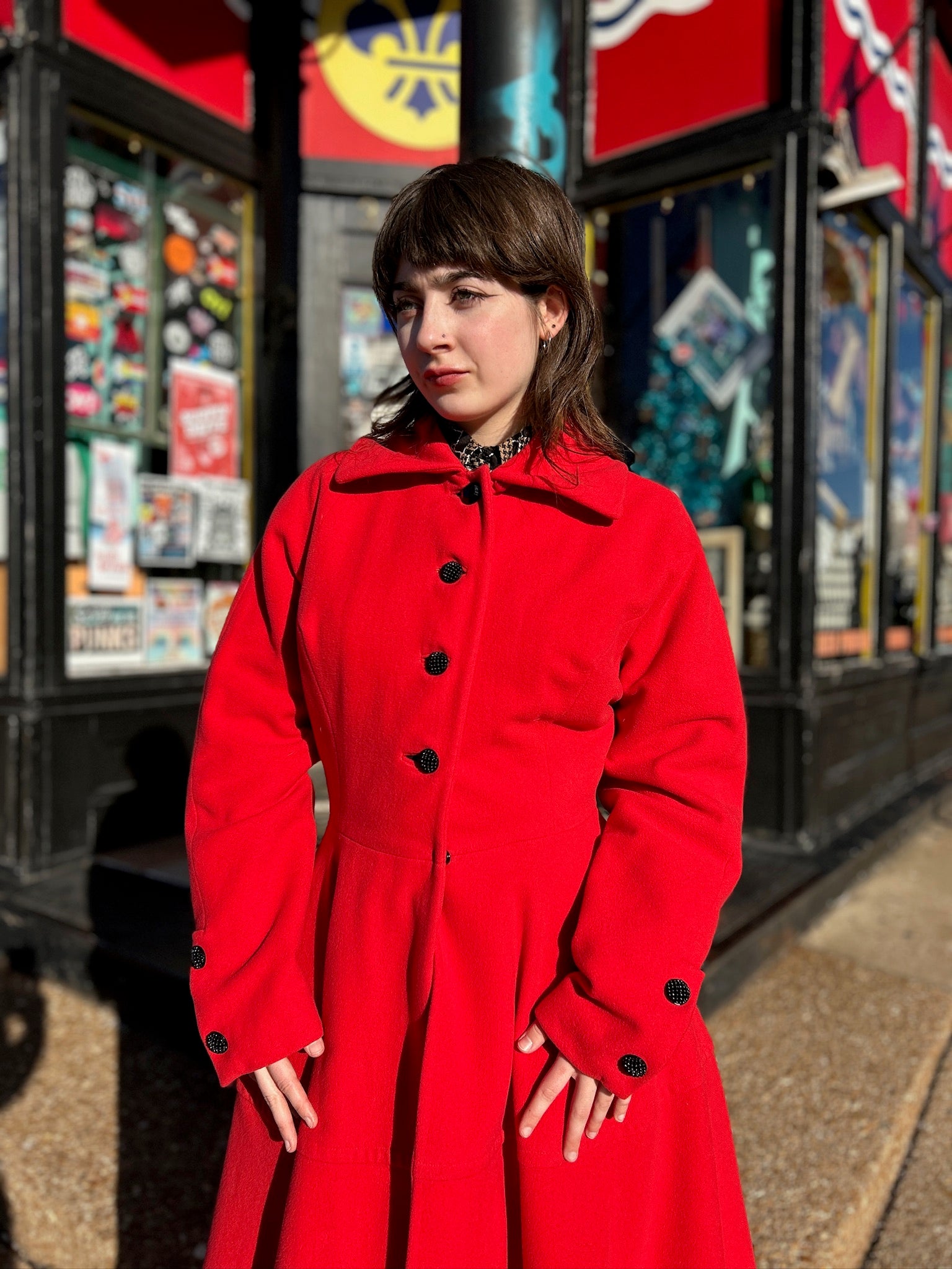 1950’s Red Princess Coat