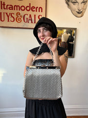 Silver Mesh Whiting & Davis Bag