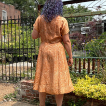 Load image into Gallery viewer, 60’s Burnt Orange Print Dress

