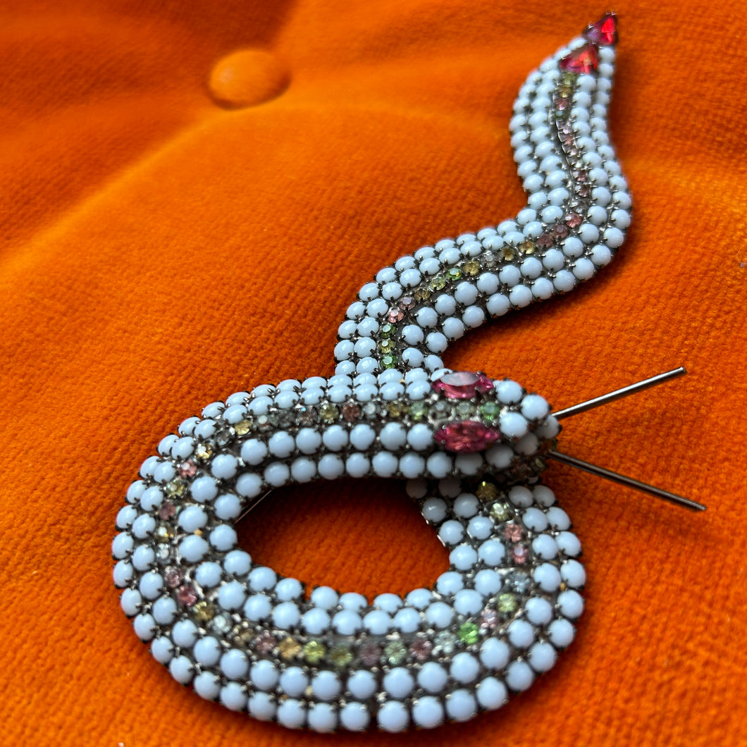 Serpent Pin by Kenneth Lane