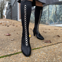 Load image into Gallery viewer, 1970’s Black Witchy Boots
