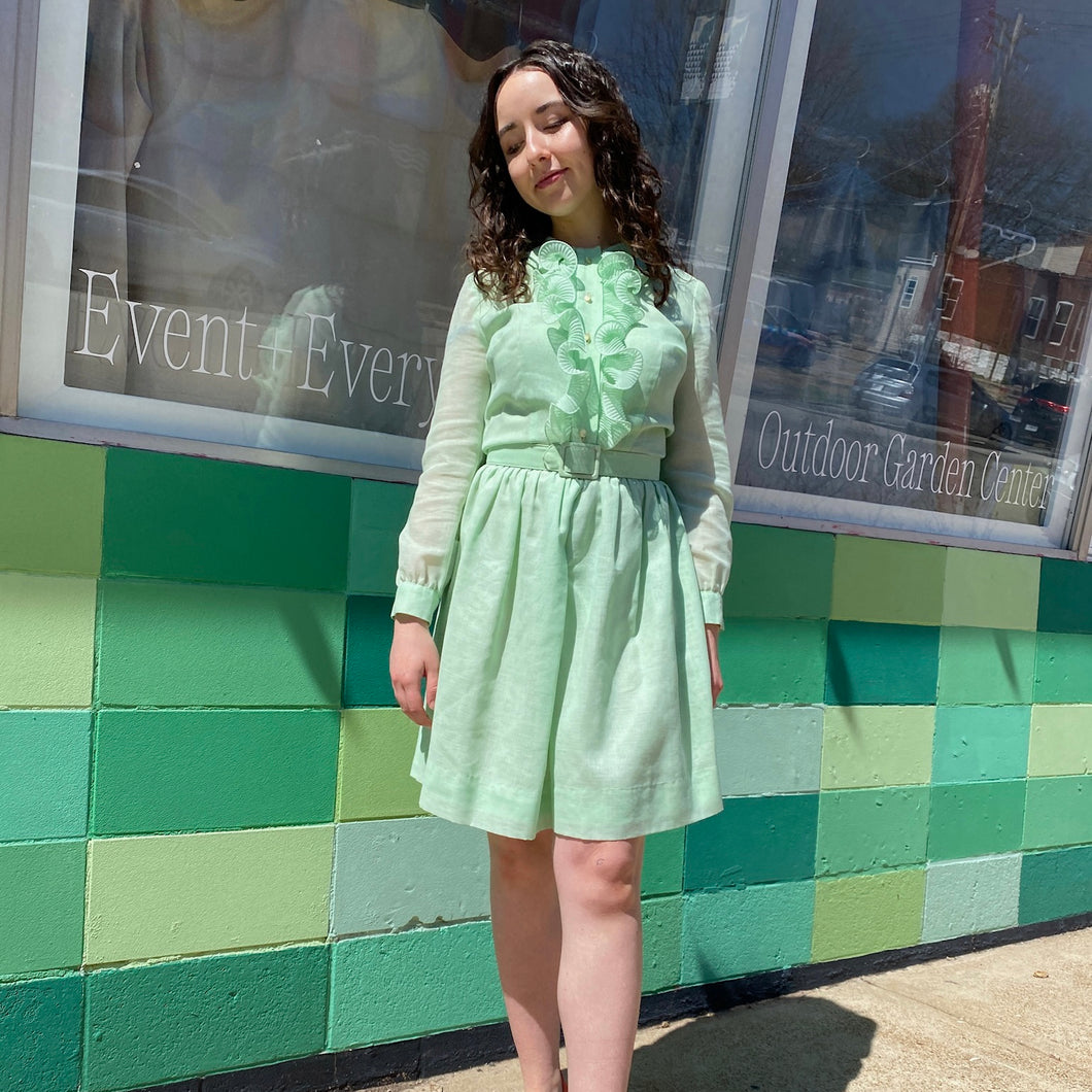 Mint Green 70’s Dress