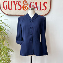 Load image into Gallery viewer, 1940’s Blue Gabardine Jacket
