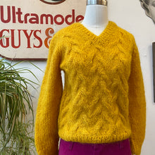 Load image into Gallery viewer, 60’s Gold Mohair Sweater
