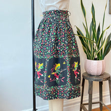 Load image into Gallery viewer, Hillbilly Frog &amp; Fruits of His Garden Novelty Print Skirt
