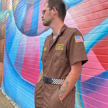 Load image into Gallery viewer, Brown Coverall Jumpsuit
