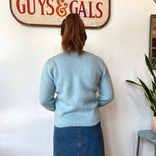Load image into Gallery viewer, 60’s Baby Blue Mohair Cardigan
