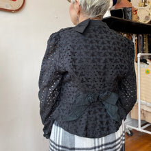Load image into Gallery viewer, 40’s/50’s Black Eyelet Jacket

