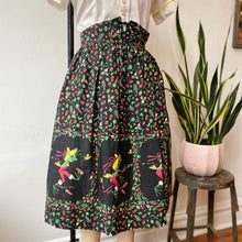 Load image into Gallery viewer, Hillbilly Frog &amp; Fruits of His Garden Novelty Print Skirt
