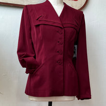 Load image into Gallery viewer, 40’s Burgundy Jacket
