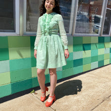 Load image into Gallery viewer, Mint Green 70’s Dress
