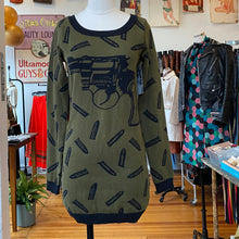 Load image into Gallery viewer, Betsey Johnson “Bang Bang” Sweater Dress
